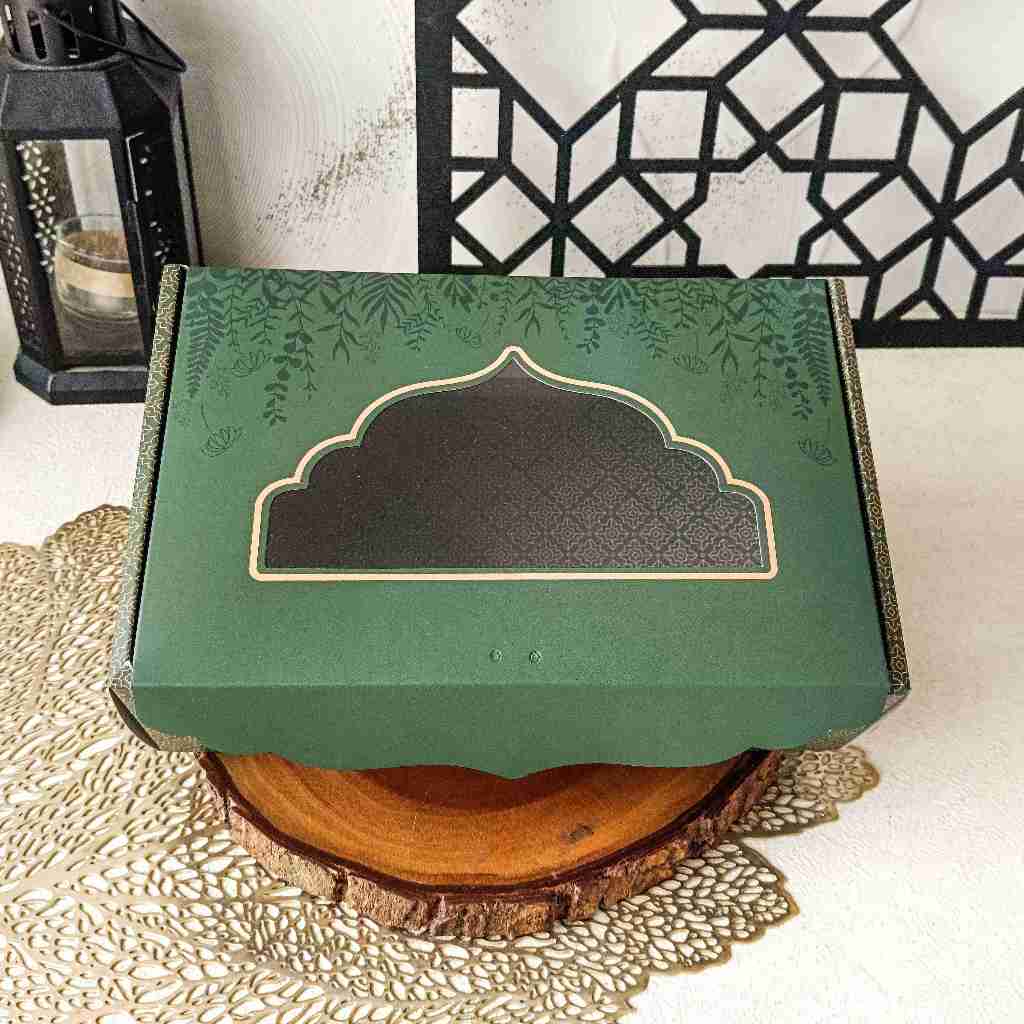 10 pcs Box Hampers Kue Kering muat 3 toples 350gram Kotak Kue Kering Toples Persegi Panjang HT 901