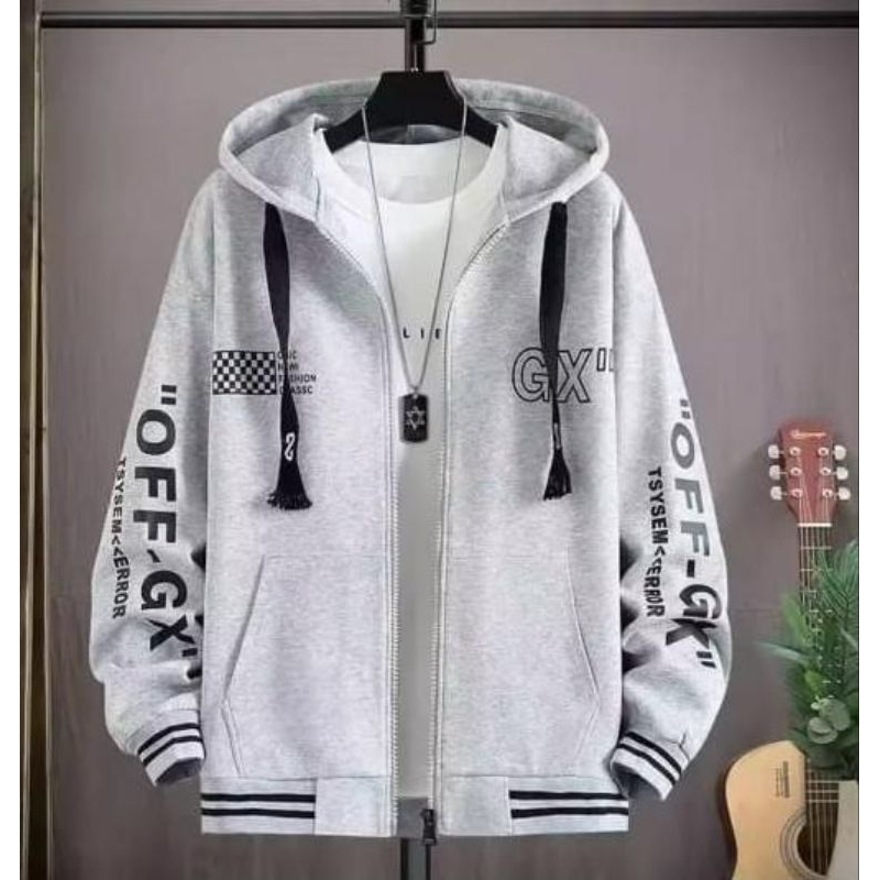 Jaket Ziper Hoodie/Sweater Jaket Pria wanita