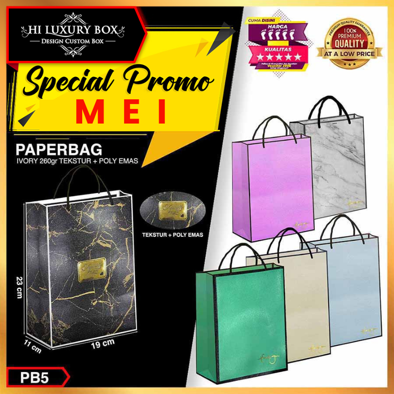 

Peper Bag|Polos|Souvernir|Murah|Kantong Kertas|Goodie bag|Premium|PB5