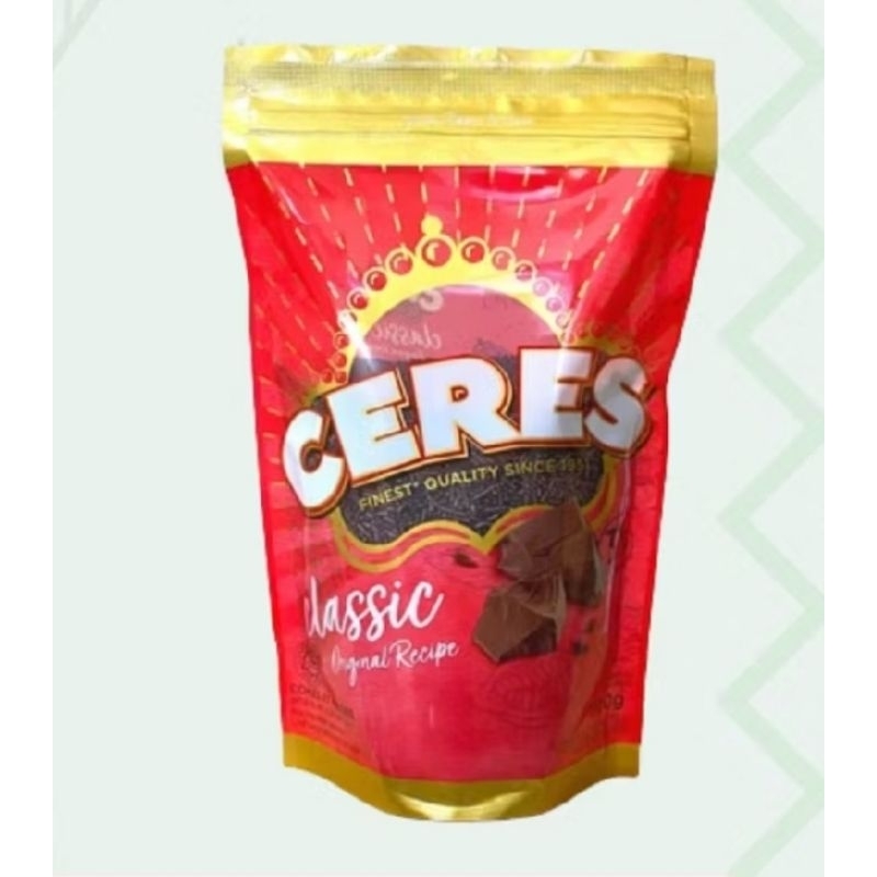 

Ceres Classic Chocolate Meises Cokelat,Coklat Meses Ziplock Pouch 550 Gram