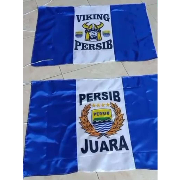 bendera persib bandung ukuran sedang/bendera merah putih/bendera persib bandung juara