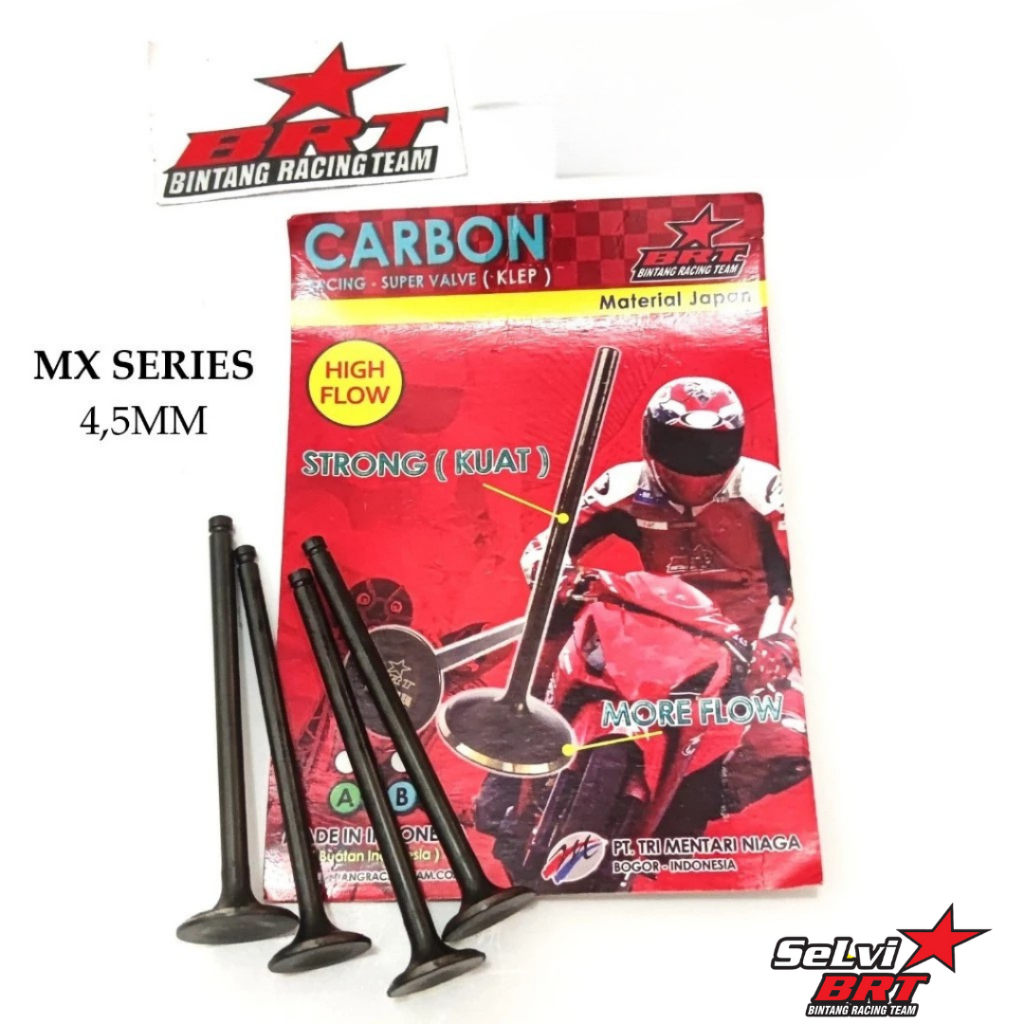 VALVE KLEP CARBON AB BRT 22 19 23 20 JUPITER MX VIXION MX King R15 NVL NVA XABRE SATRIA FU 4.5MM