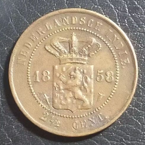 #57-BB. UANG KUNO || KOIN KUNO || BENGGOL 2.5 CENT TAHUN 1858