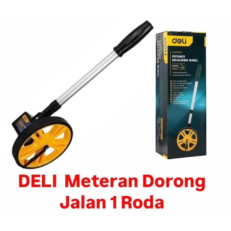 

DELI meteran dorong jalan 1 roda