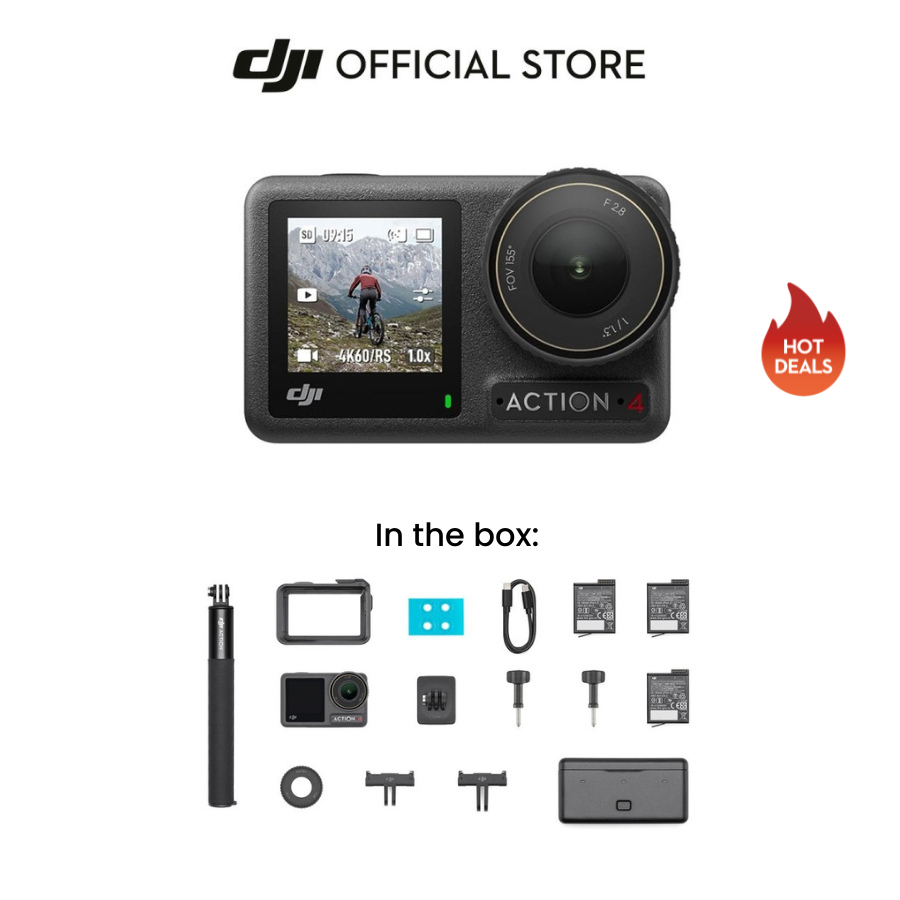 DJI Osmo Action 4 Adventure Combo - Action Camera 4K/120fps