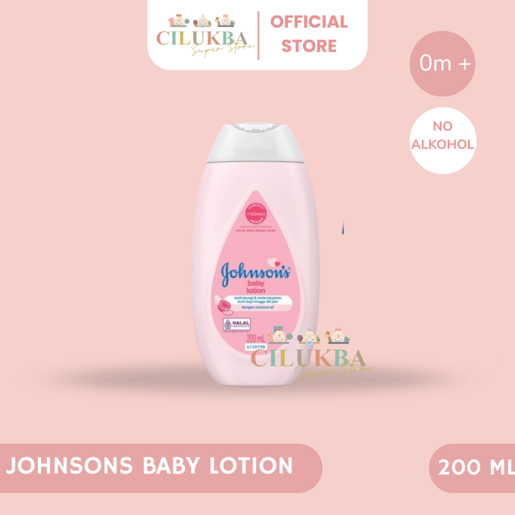 JOHNSONS BABY LOTION (KEMASAN PINK) 200ml | LOTION BAYI | BABY LOTION | BODY LOTION | PELEMBAB KULIT