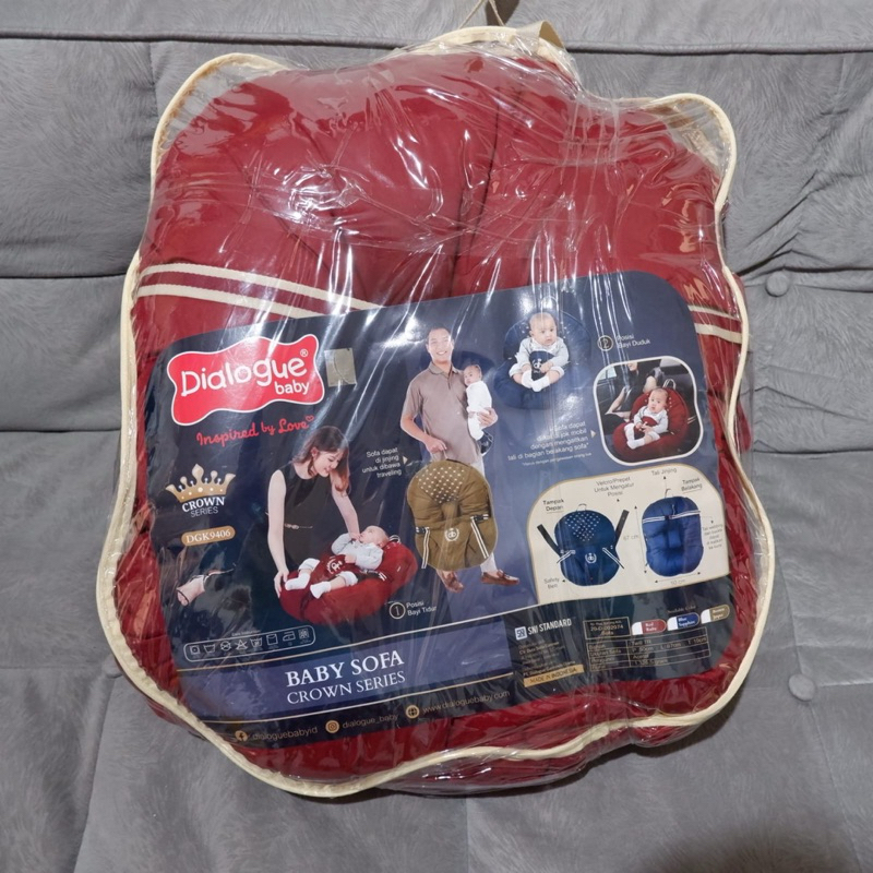 Dialogue Baby - Baby Sofa 3 in 1 (Crown Series - Red)