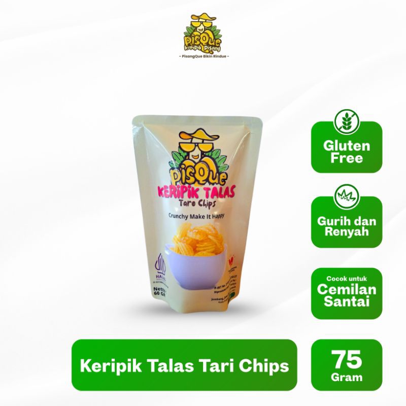 

PisqueChips 75gr - Keripik Talas Rasa Yang Khas Renyah & Gurih