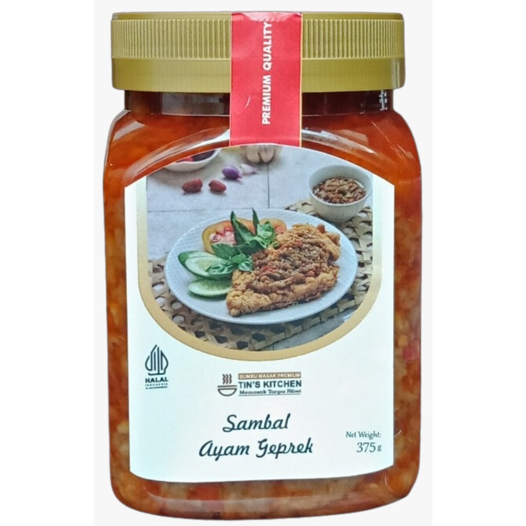 

Sambal Ayam Geprek 375gr Sambal Tins Kitchen Sambal Premium Tanpa Bahan Pengawet dan Pewarna