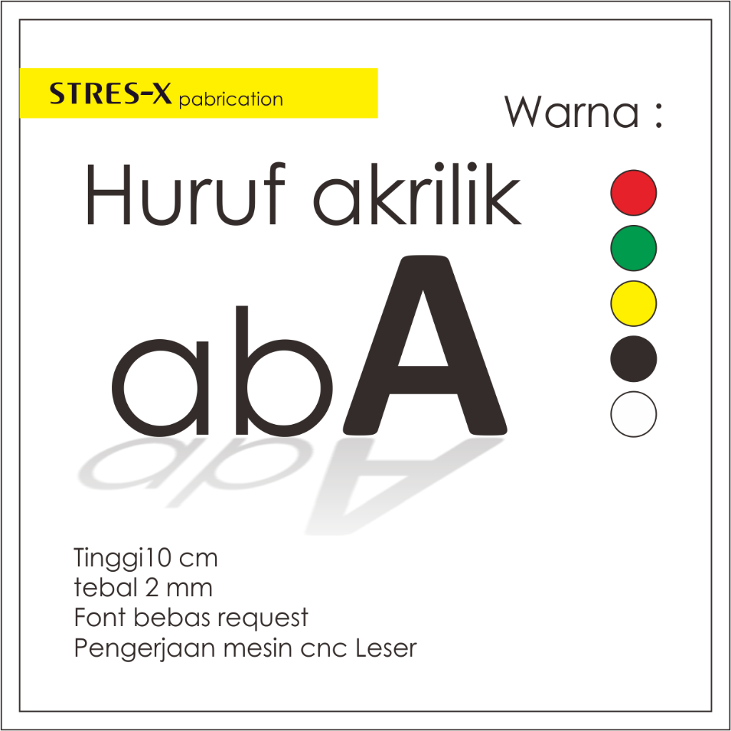 HURUF AKRILIK CUTTING LESER