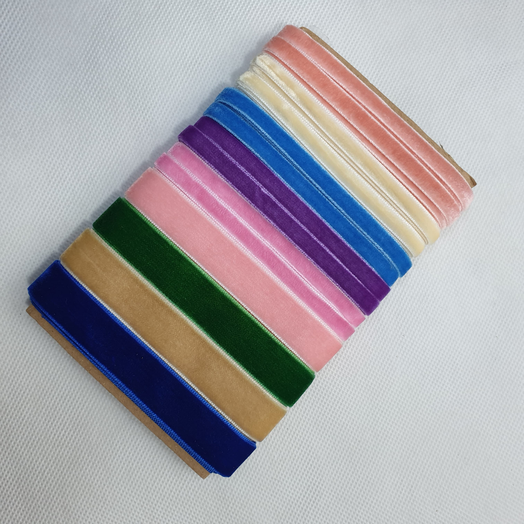 

10 YARD & 25 YARD - 0.6 CM & 0.9 CM Pita Beludru | Velvet Ribbon PREMIUM