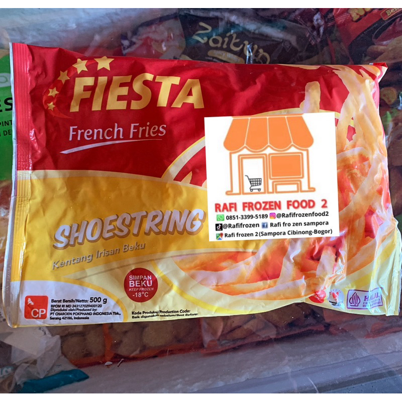 

kentang goreng fiesta, shoestring fiesta, french fries fiesta 500gr
