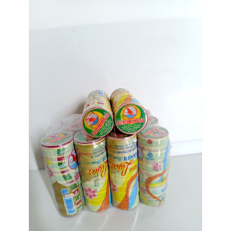 

Vanili powder (bubuk) cap kapal layar 50g (1 slop isi 6 pcs)