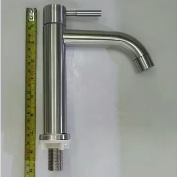 keran wastafel bambu stainless/kran wastafel cuci tangan stainless