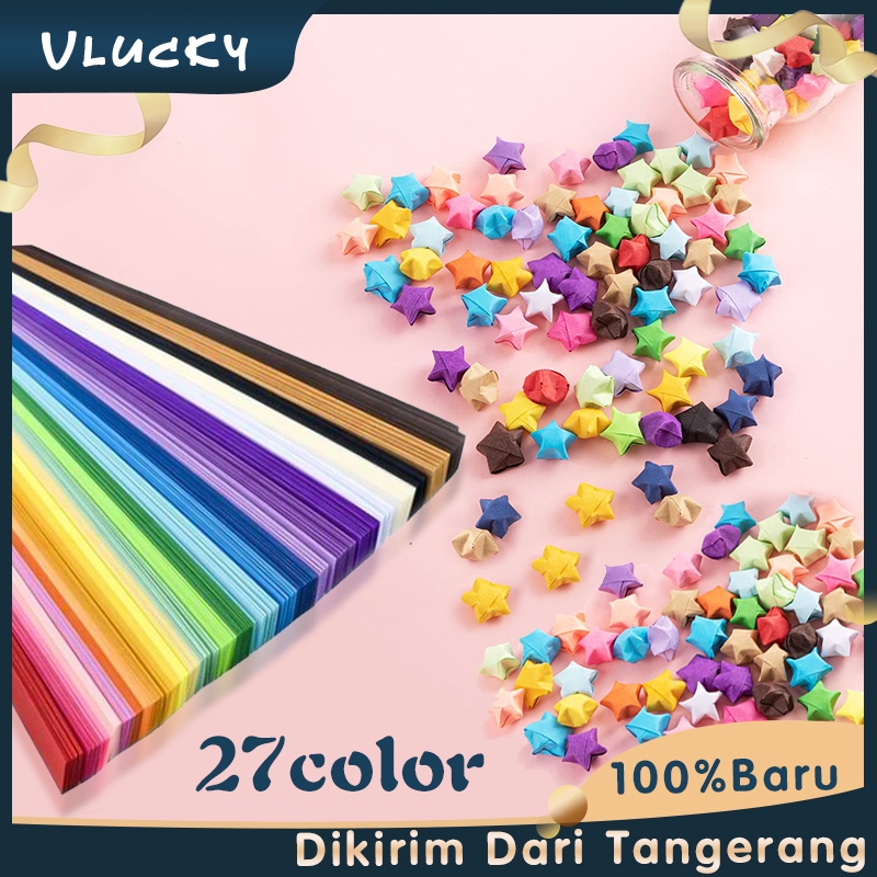 

Isi 1350 Origami Star Paper Kertas Bintang Origami Star Paper DIY Kertas Bintang Warna