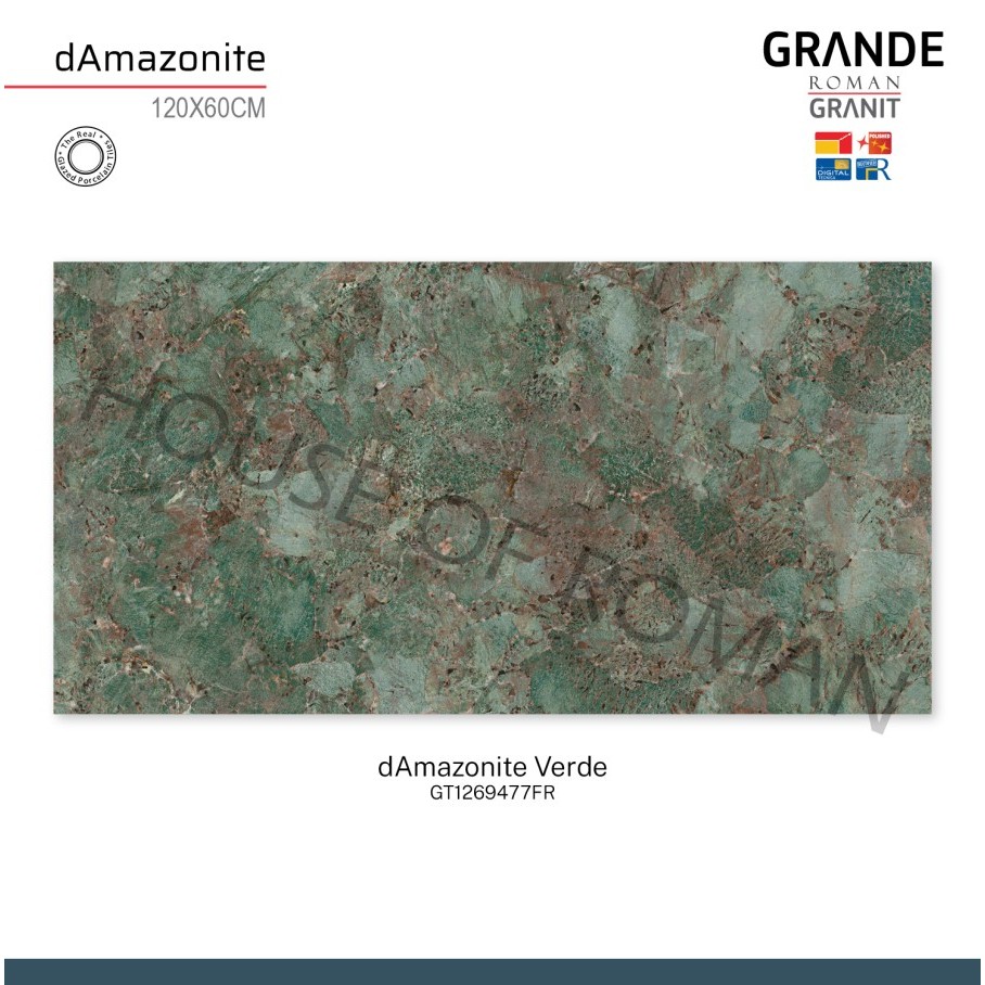 ROMAN GRANIT GRANDE dAmazonite Verde 120x60 GT1269477FR ROMAN GRANIT