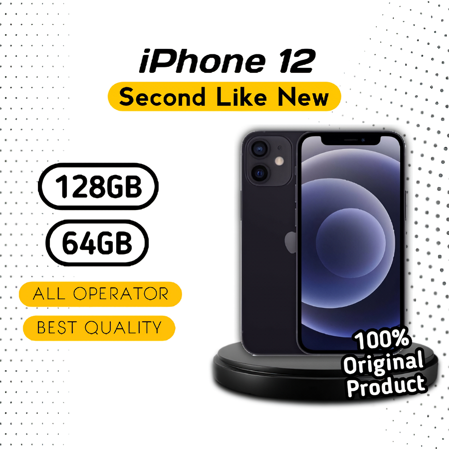 IP 12 128GB | 64GB Second Inter100% Mulus Fullset