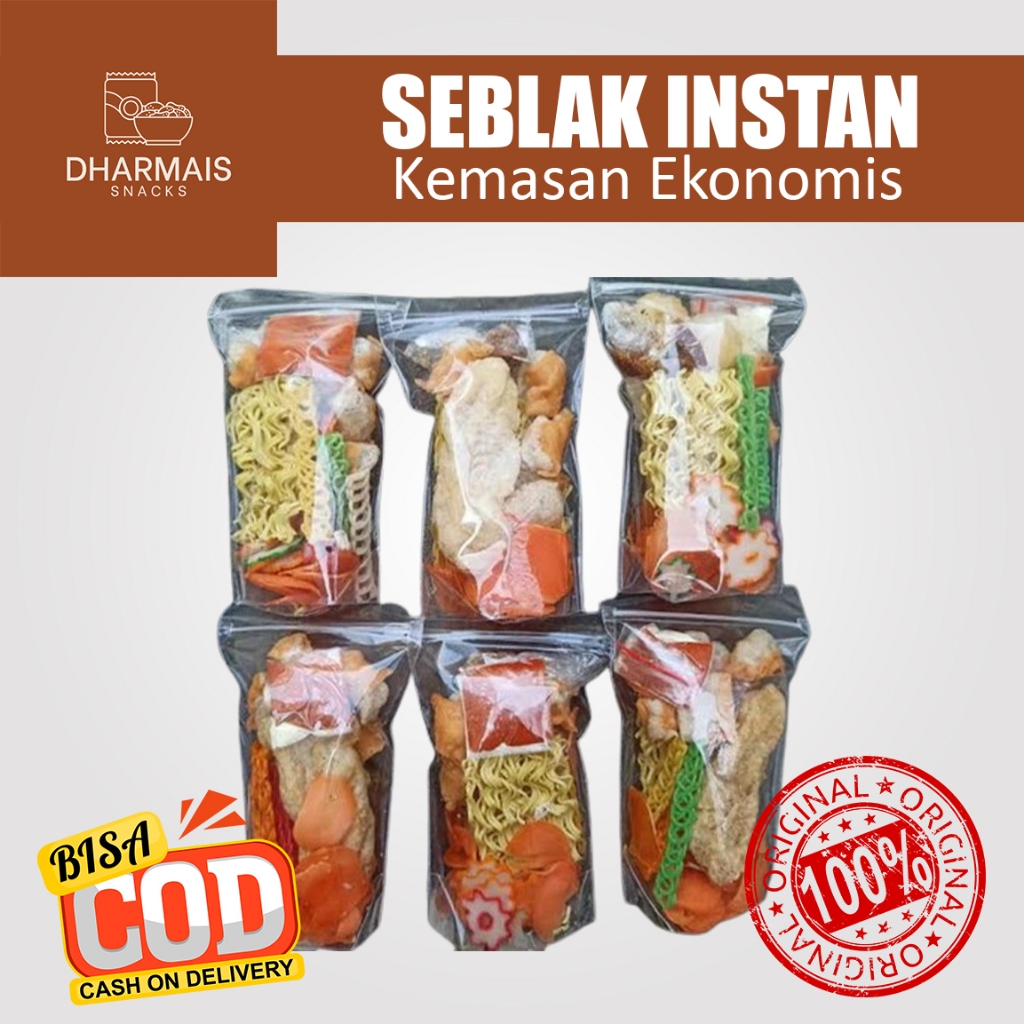 

SEBLAK INSTAN KEMASAN EKONOMIS MURAH DAN ENAK - DHARMAIS SNACK