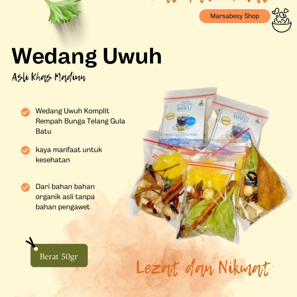 

NEW Wedang Uwuh Komplit Rempah Bunga Telang Gula Batu MURAH BERKUALITAS