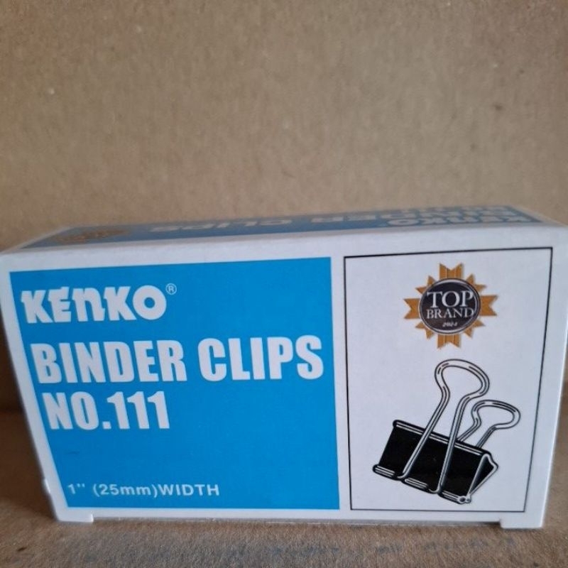 

binder clips /penjepit no. 111 KENKO 1pak isi 12pcs