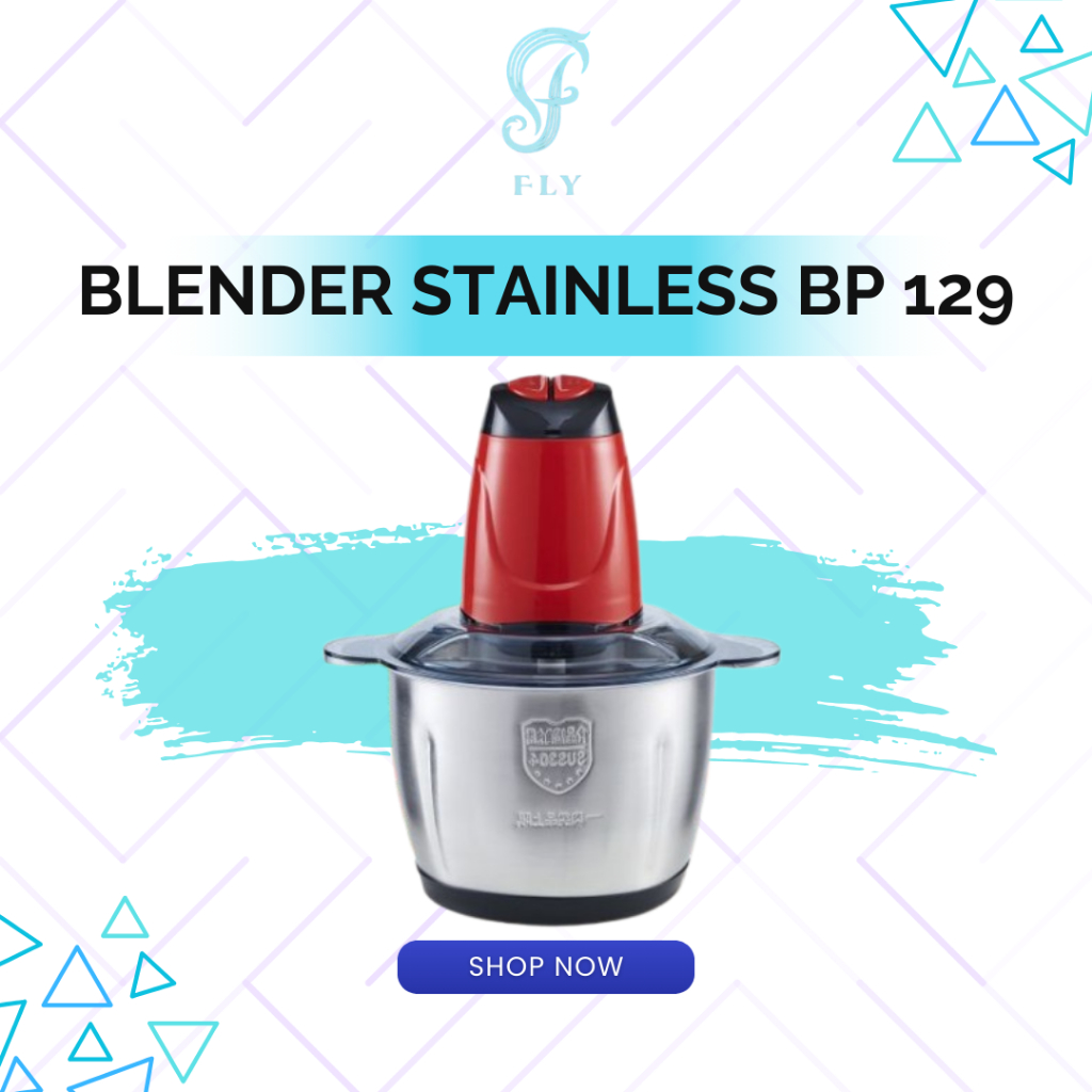 Fly Chopper Stainless Blender Daging Serbaguna BP 128