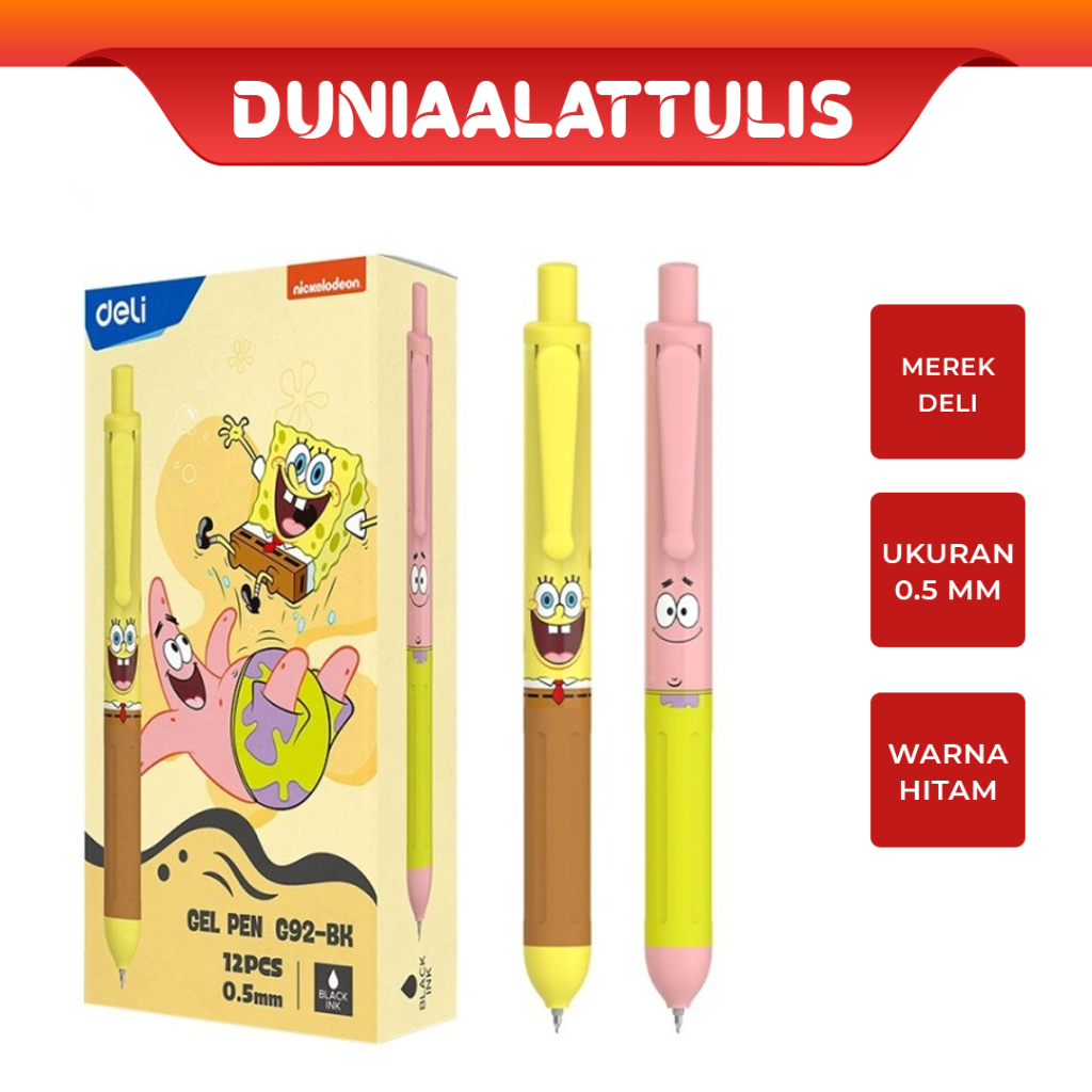 

DELI -PENA EG92 BK GEL UKURAN 0.5 MM