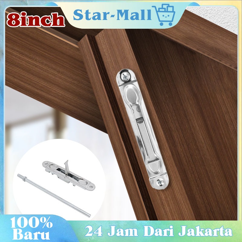 Kait Tersembunyi Untuk Pintu Ganda / Slot Kunci Pintu Stainless / Kunci Atas Dan Bawah