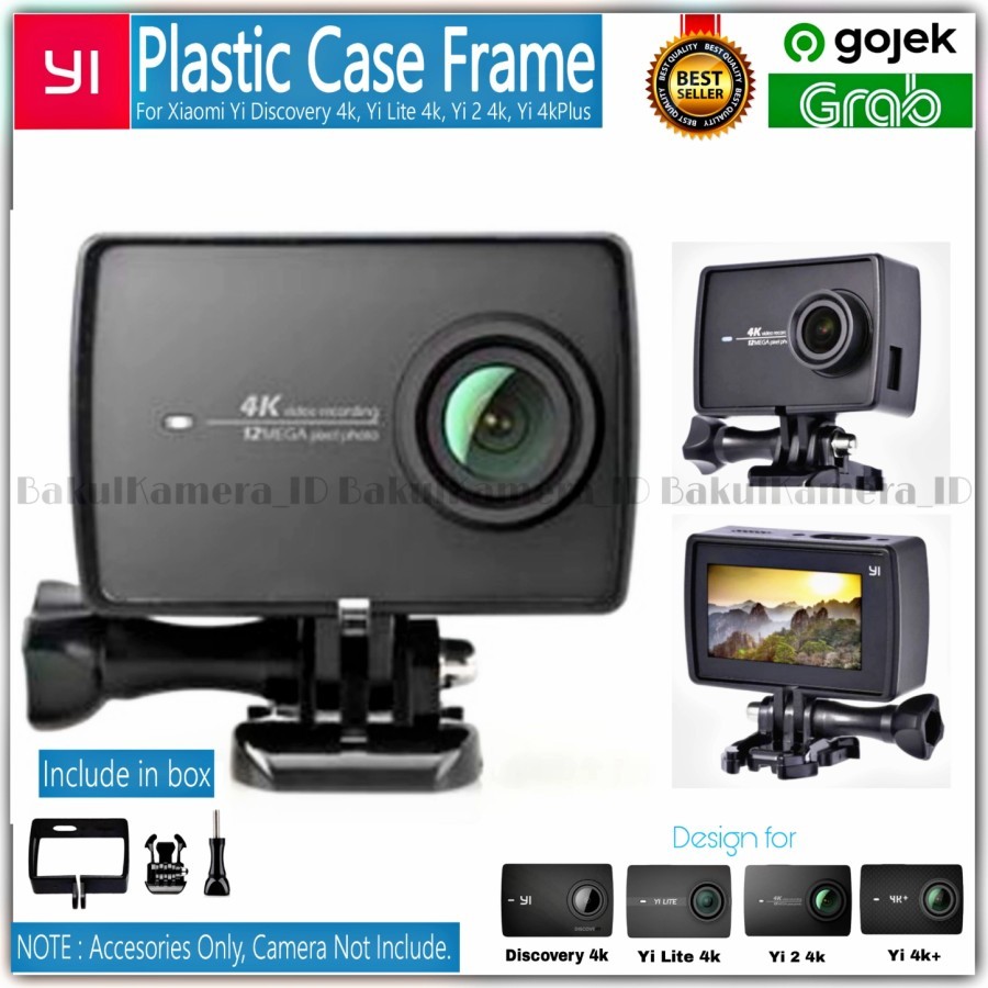 Casing Protective Side Frame Case Xiaomi Yi 4K / Yi 2 4K / Yi Lite 4K / Yi Discovery 4k / Yi 4k Plus