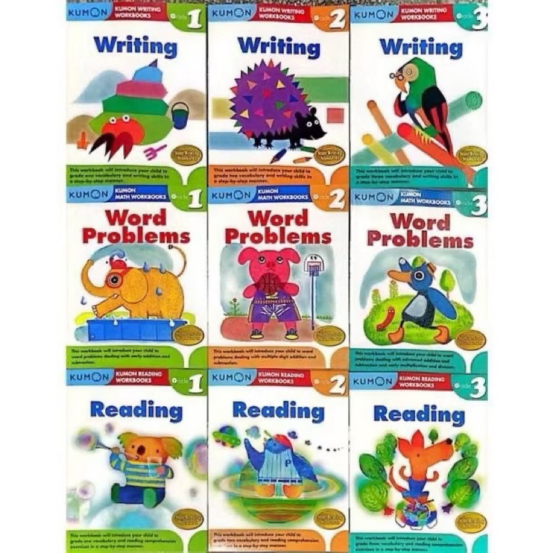 Kumon Reading, Writing, Math Workbook