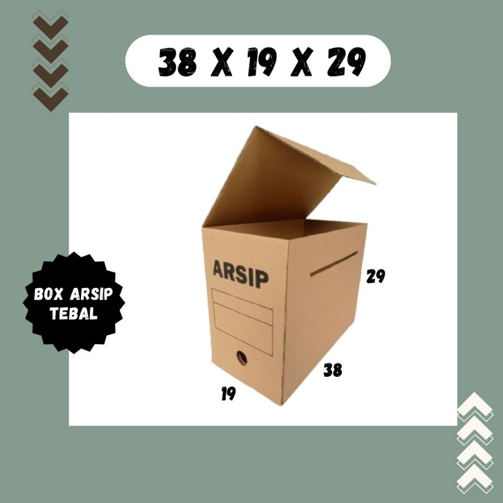 

Box Arsip Print Tebal 38x19x29 Coklat Kardus Arsip Packing/polos/Arsip/File/filebox/arsipbox/ box Dokumen
