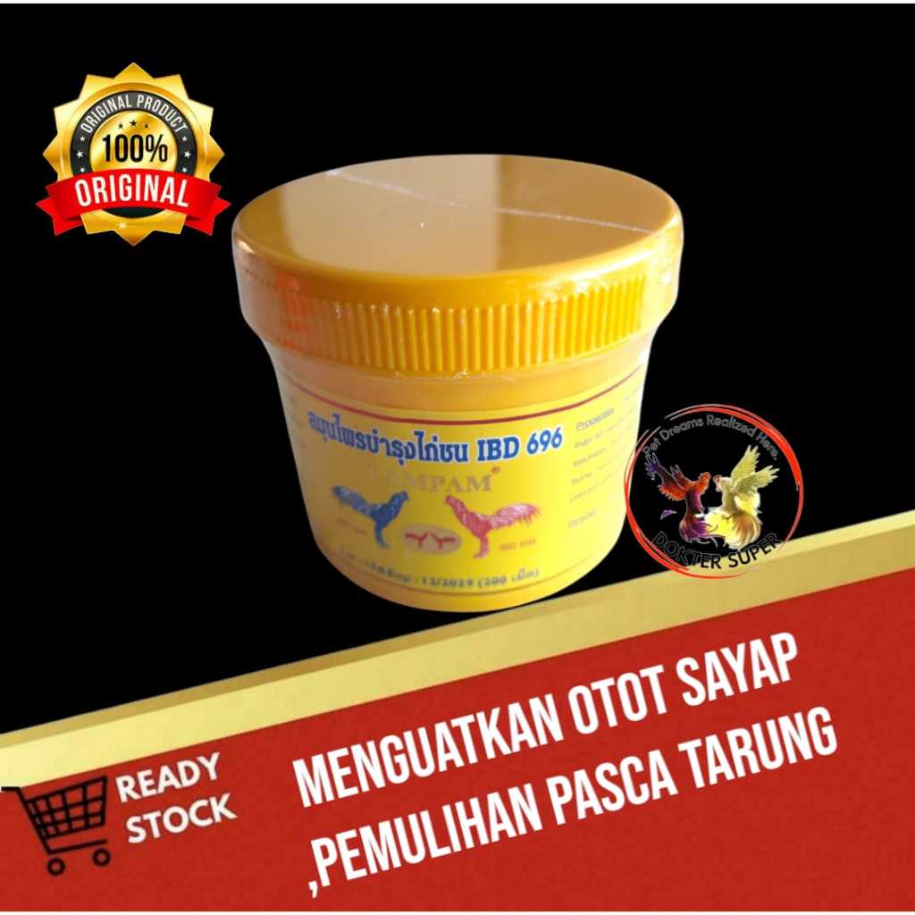LAMPAM IBD 696 (KUNING) ,vitamin ayam menguatkan dan pemulihan setelah laga.