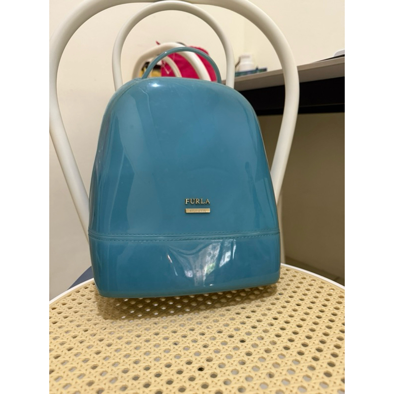 Furla backpack jelly bag blue
