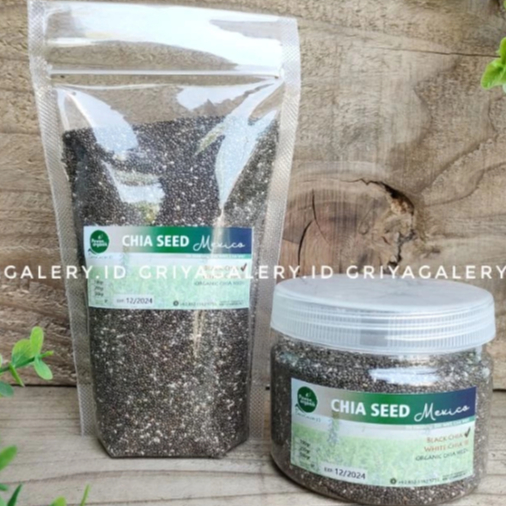 

Organic Black Chia Seed Mexico 200g 250g Organik Chia Hitam Superfood Diet Sehat, MPASI, Detox, Tinggi Serat & Omega 3