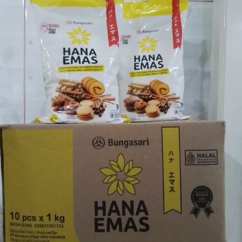 

Bungasari Hanamas Tepung Terigu 1kg 1dus (1×10kg)