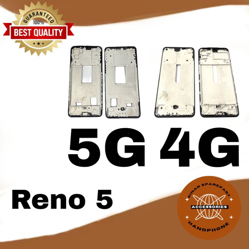 FRAME TULANG TENGAH DUDUKAN LCD TATAKAN LCD OPPO RENO 5 4G 5G NEW ORI