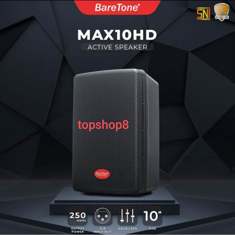 Baretone MAX10HD speaker aktif 10 inch original