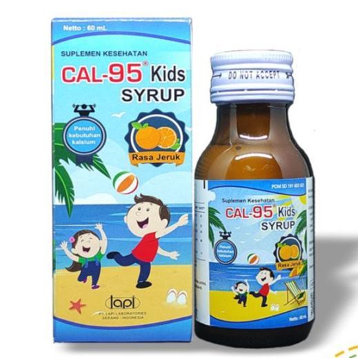 Cal-95 Sirup 60 ml - Cal 95 Kids - Calcium Untuk Menambah Tinggi Badan Anak