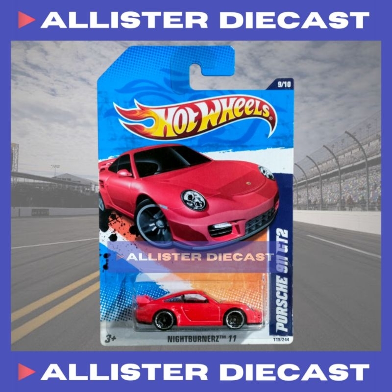 Hot Wheels Porsche 911 GT2 Merah Hotwheels Porsche 911 GT2 Nightburnerz 2011 HW