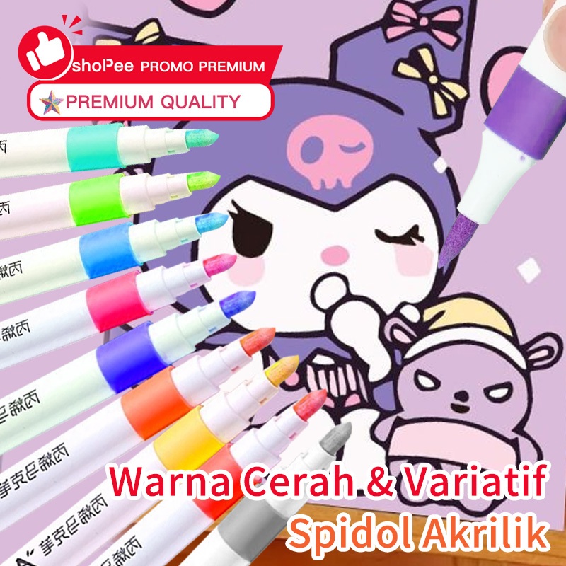 

Acrylic Marker Set Spidol Akrilik DIY Painting 12/24/36/48 Warna Akrilik Marker Set Acrylic Marker