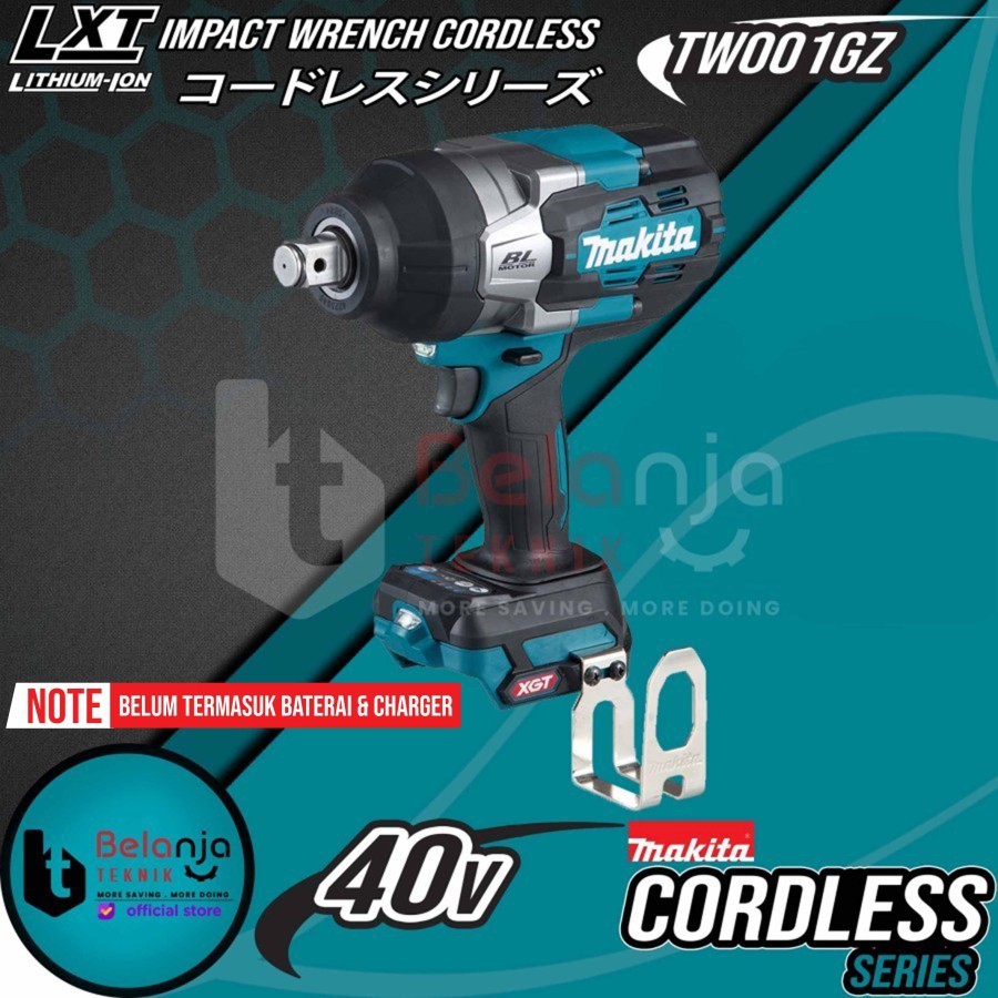 Makita Impact Wrench Cordless TW001GZ Mesin Pembuka Baut Baterai 40V