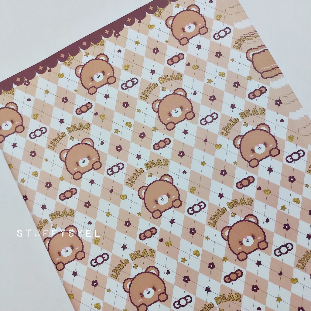 

Kertas Kado LITTLE BEAR Bungkus Kado Beruang Sansan Wawa