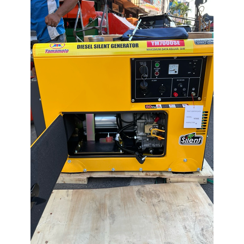 YAMAMOTO Genset Silent Diesel 5 Kw 5000 Watt Solar YM 7000 SE Terbaik