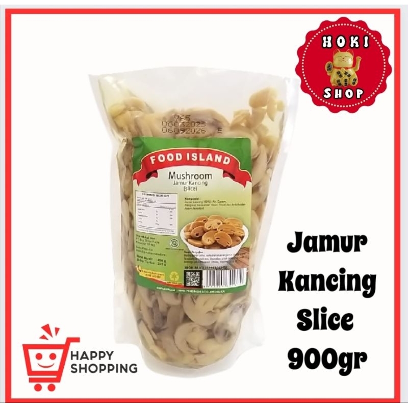 

Food Island Jamur Kancing Slice 900gr / Jamur Slice / Mushroom
