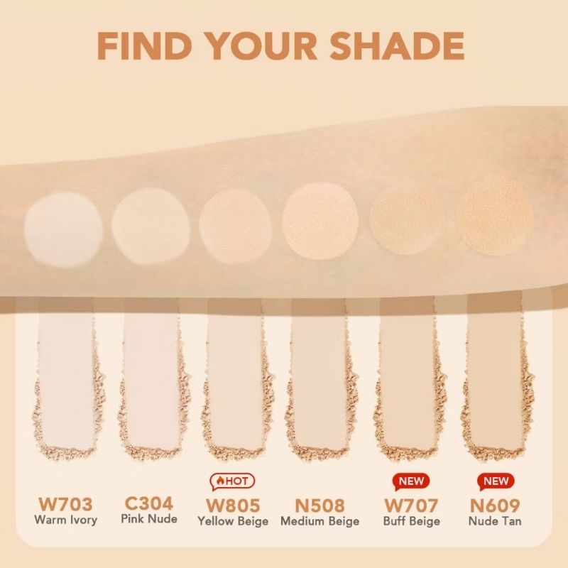 Y.O.U noutriwear silky Pressed foundation bedak padat