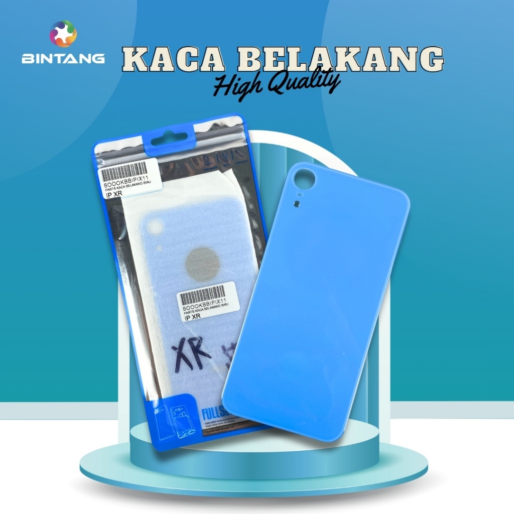 BACK COVER/BACK DOOR/BACK GLASS/BACK HOUSING/PENUTUP BELAKANG BIRU IPHONE 12