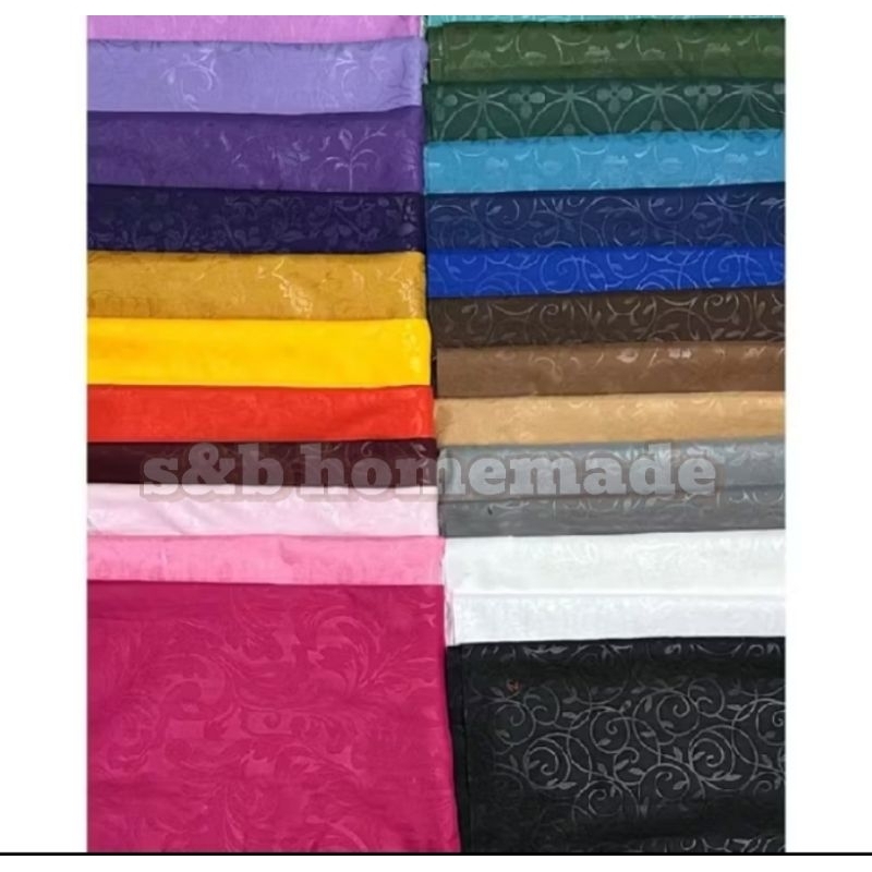 Kain Polos Meteran Bahan Disperse - Kain Polos Emboss Meteran Bahan Disperse Polymicro
