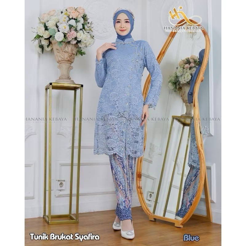 Atasan saja Ya Tunik Brokat Syafira Mewah Dan Elegant