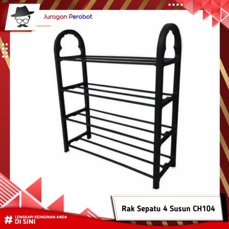 Rak Sepatu Vanstar 4 Susun / Rak sepatu 4 Susun / Rak Sepatu Plastik