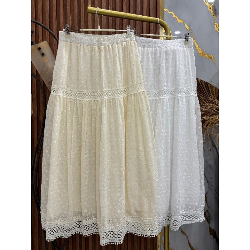 [NEW Product] - Rok Katun Bolong Bordir Import Rok Katun Bordir Import Premium BKK Fashion Wanita #R