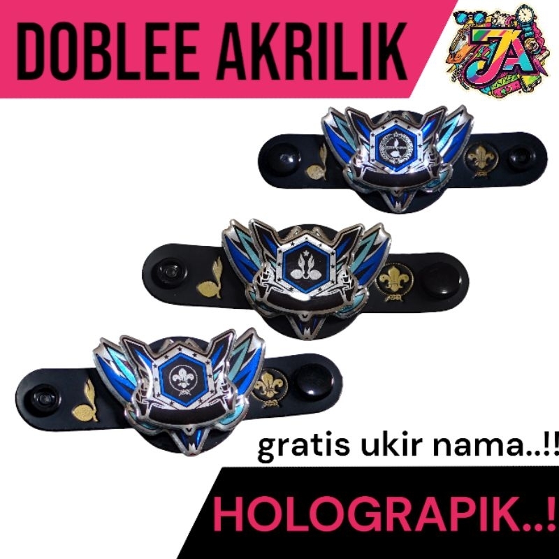 

Ring kacu tumpuk AURORA BLUE TERBARU smp sma penggalang penegak pandega